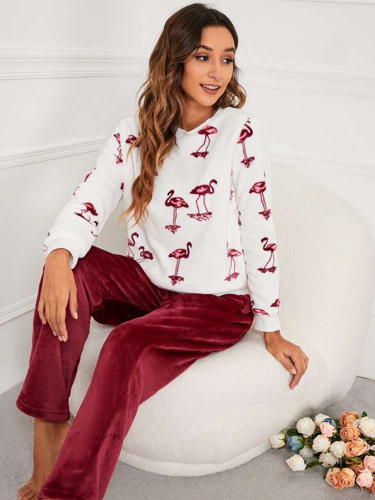  Casual Round Neck Women Sleep  Lounge 421