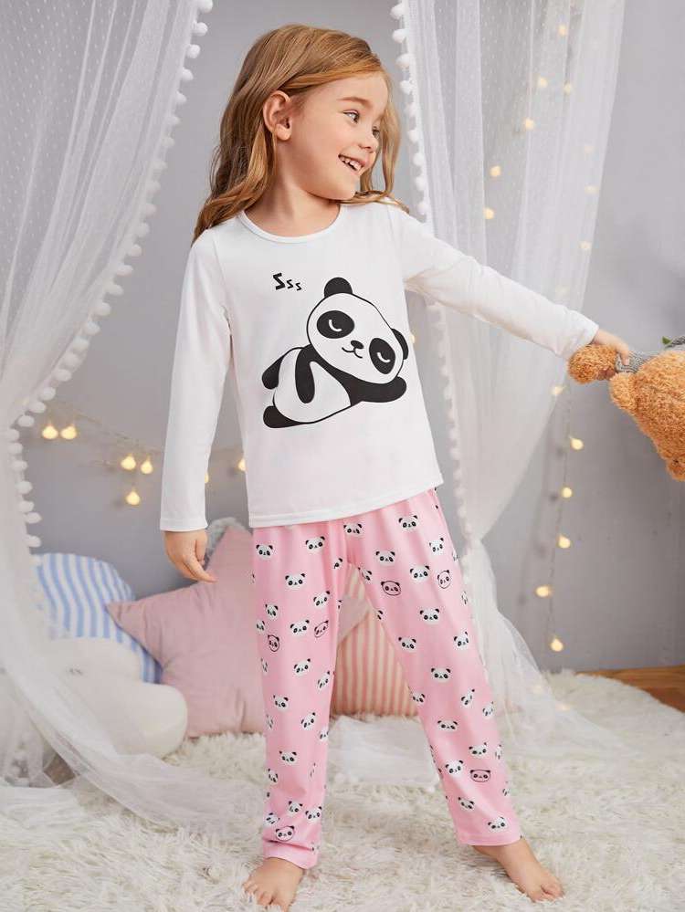  Multicolor Cartoon Girls Loungewear 3430