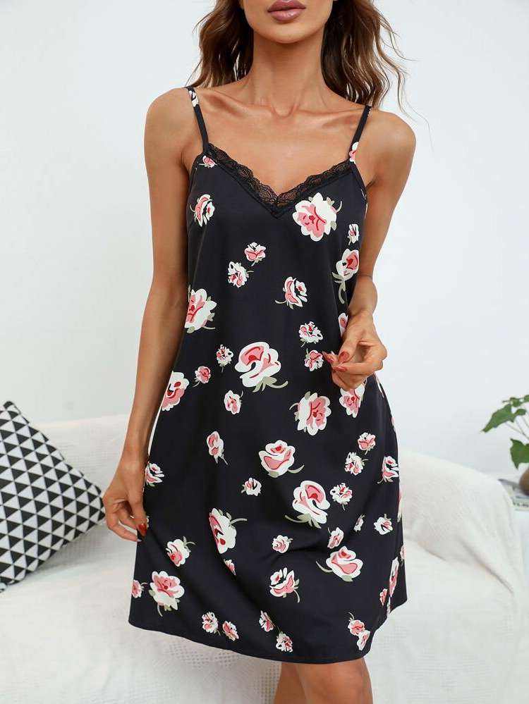  Elegant Floral Women Sleepwear 6587