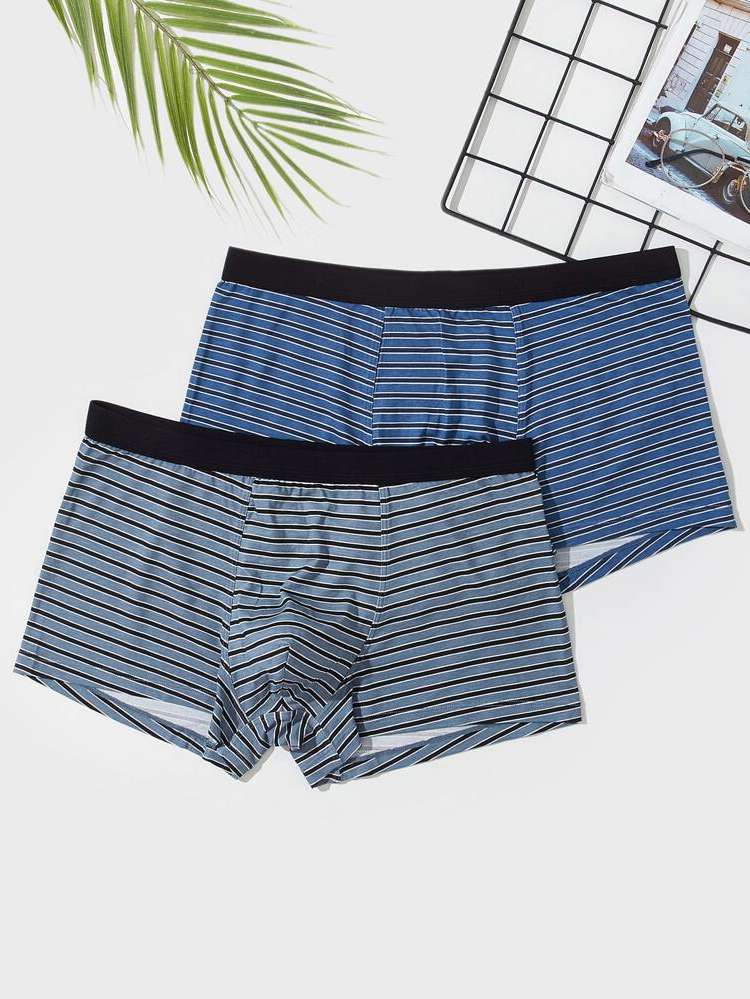 Striped Multicolor Men Underwear 9609