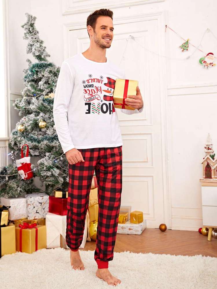  Christmas Long Sleeve Underwear  Sleepwear 8373