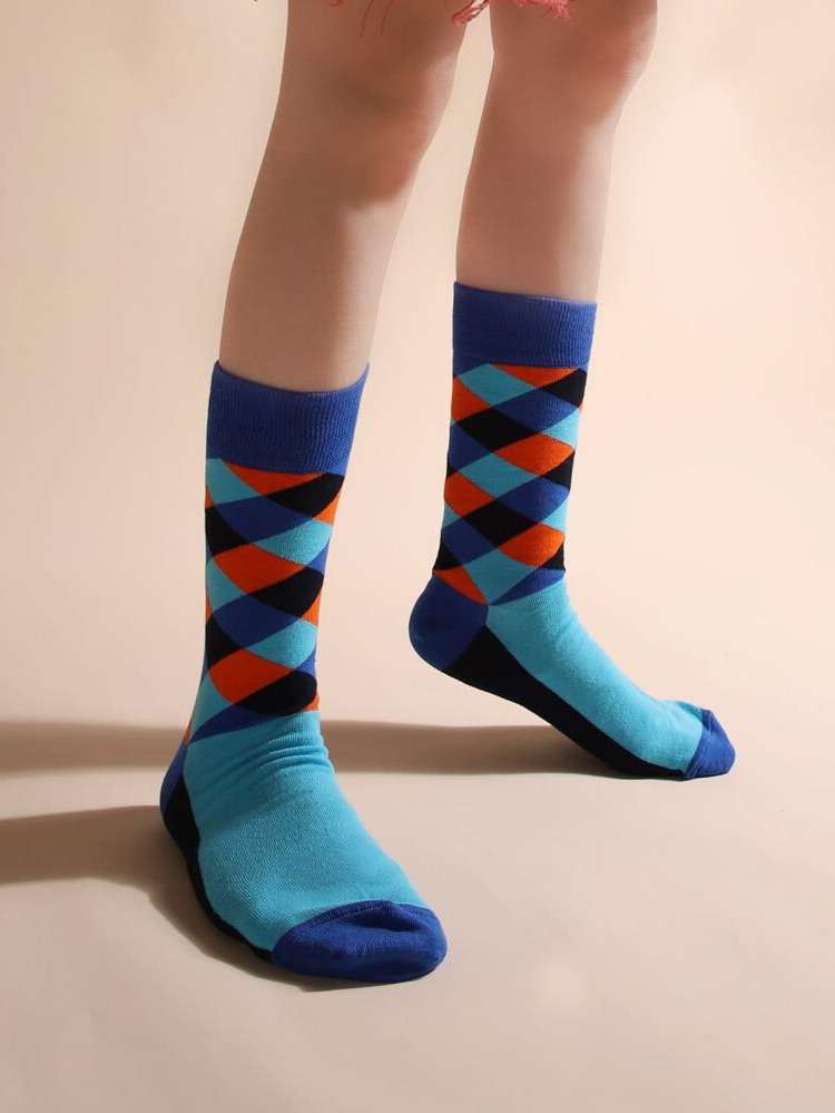 Plaid  Men Socks 200