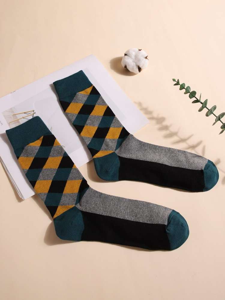  Multicolor  Men Socks 7504