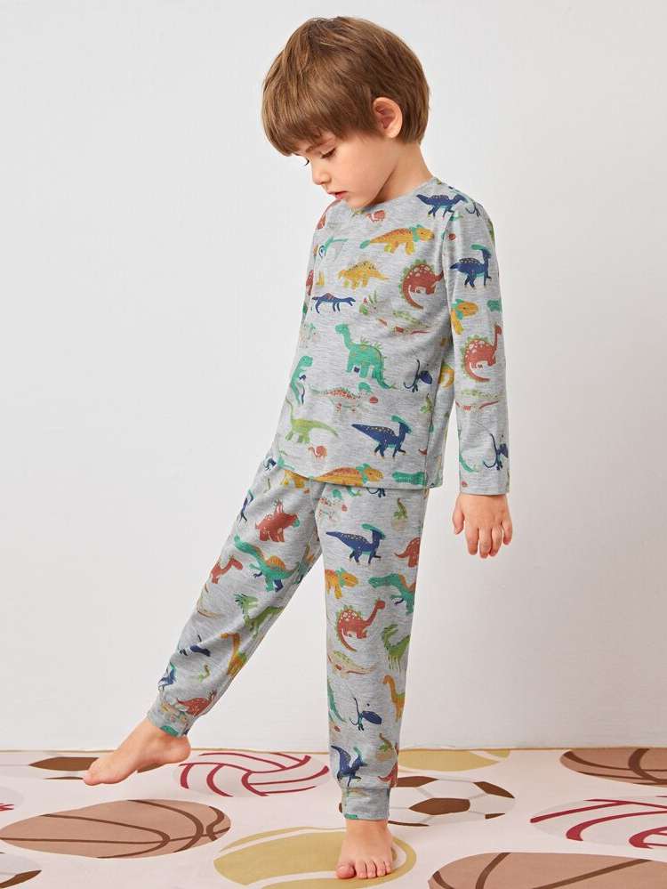  Dinosaur Long Sleeve Underwear  Sleepwear 2866