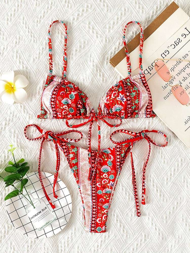  Floral Cute Women Bikini Sets 1674