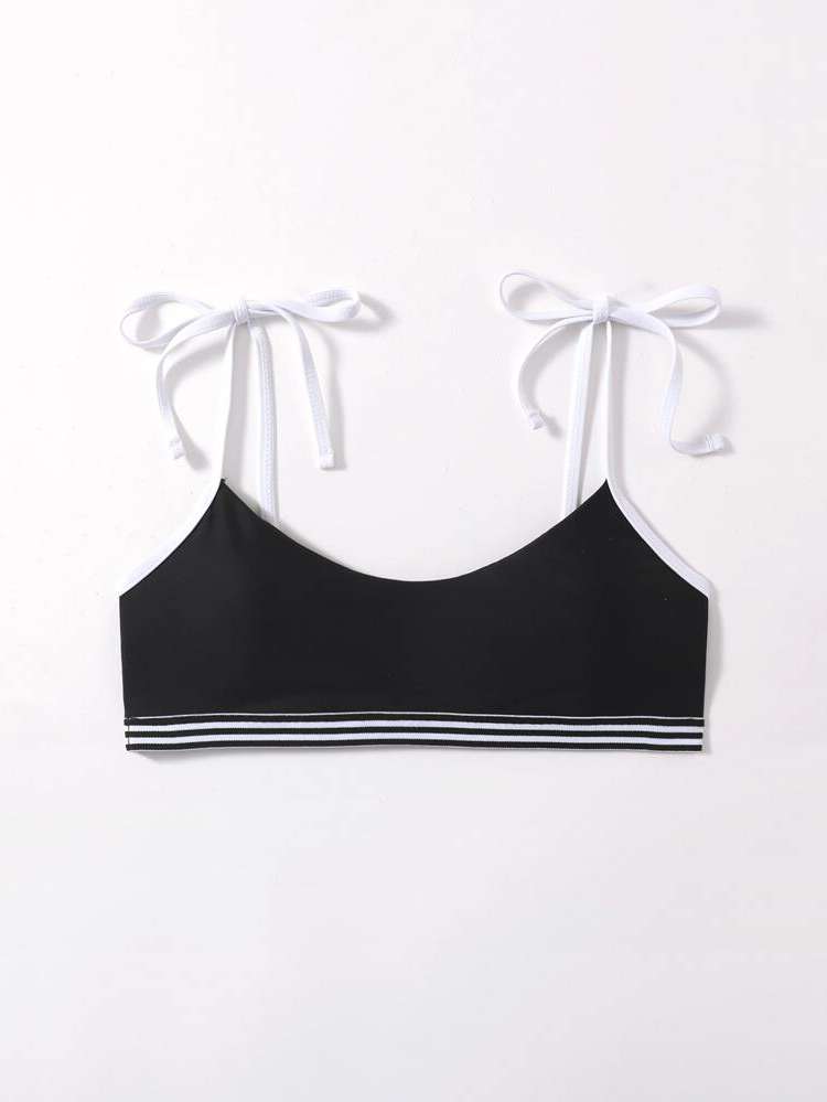 Spaghetti Strap Multicolor Casual Plain Women Bikini Tops 3496