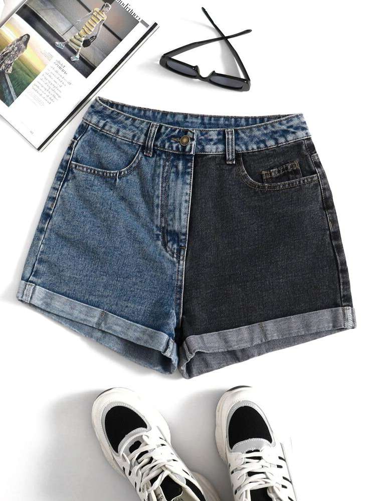  Multicolor Women Denim Shorts 7649