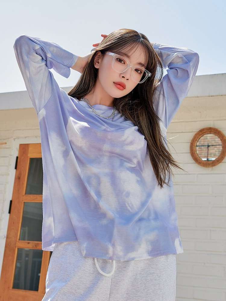  Multicolor Casual Tie Dye Women Clothing 723