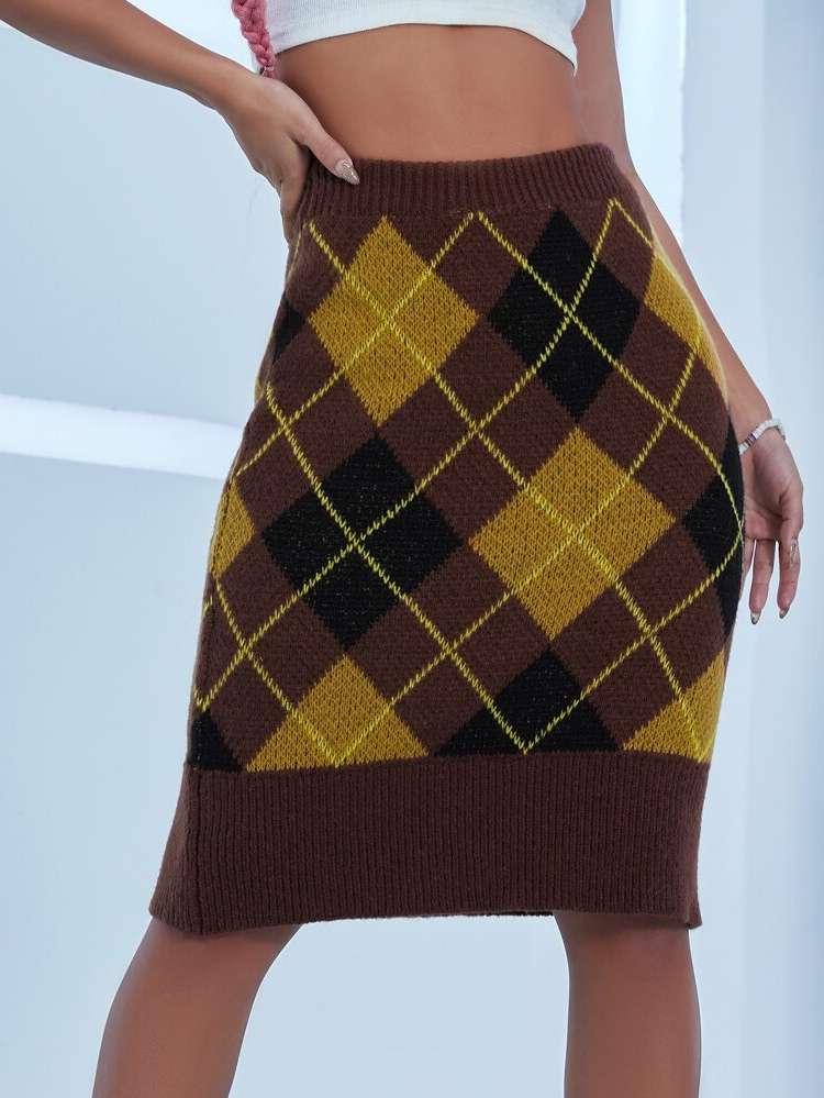 Geometric  Women Knitwear 705