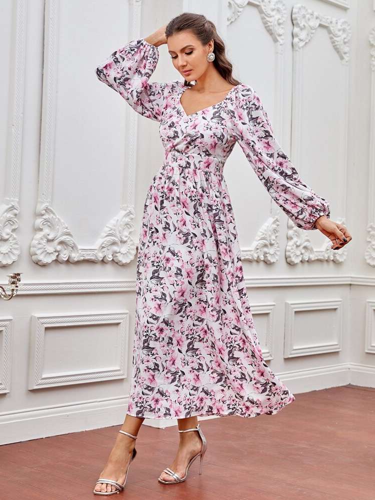 Sweetheart Boho Long Wrap Women Dresses 124