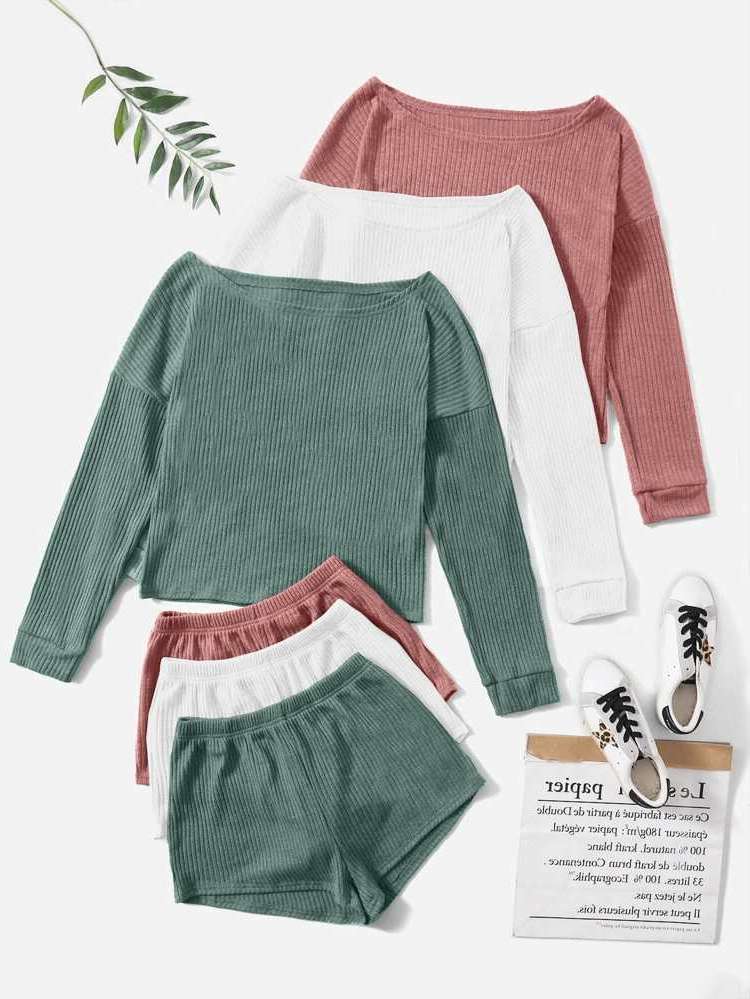  Long Sleeve Casual Underwear  Sleepwear 3914