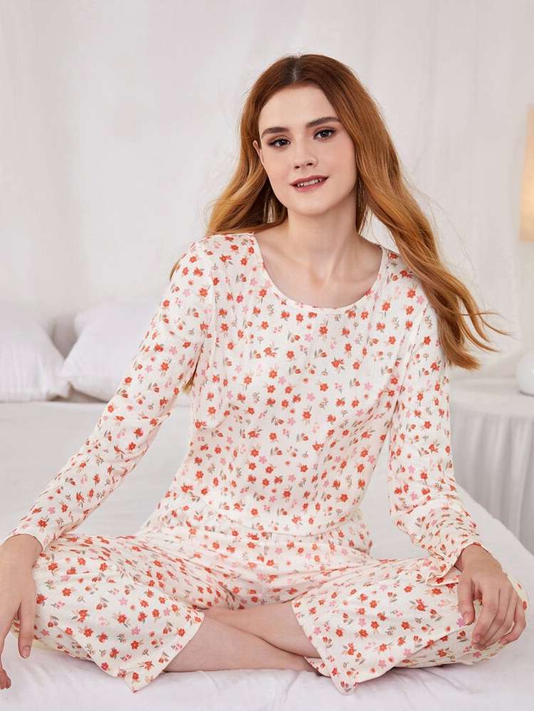  Long Sleeve  Women Sleep  Lounge 1326