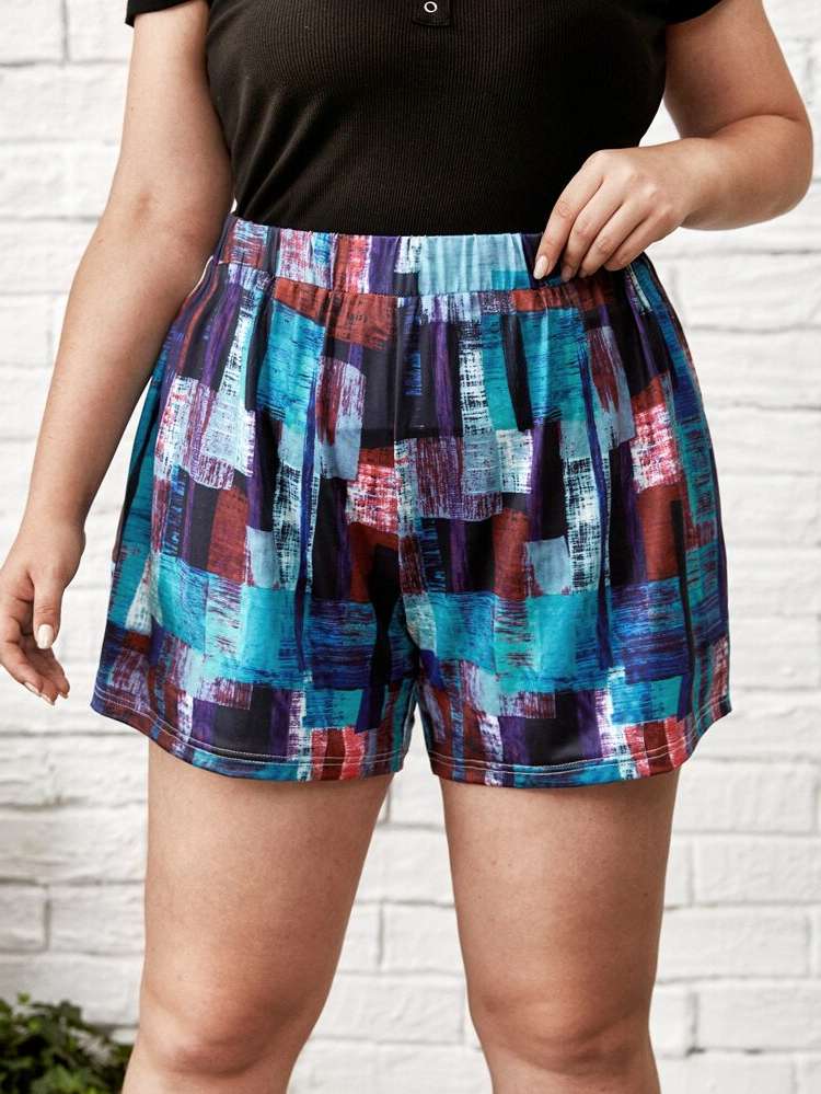 Loose Casual  Plus Size Shorts 4021