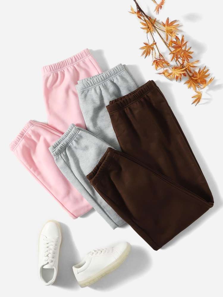  Long Plain Plus Size Sweatpants 6975