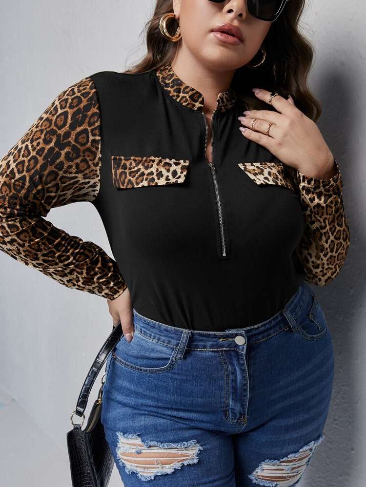 Casual  Regular Fit Plus Size T-shirts 242