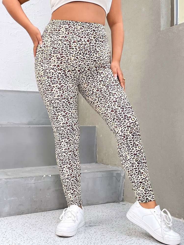 Casual Skinny Long Plus Size Bottoms 6153