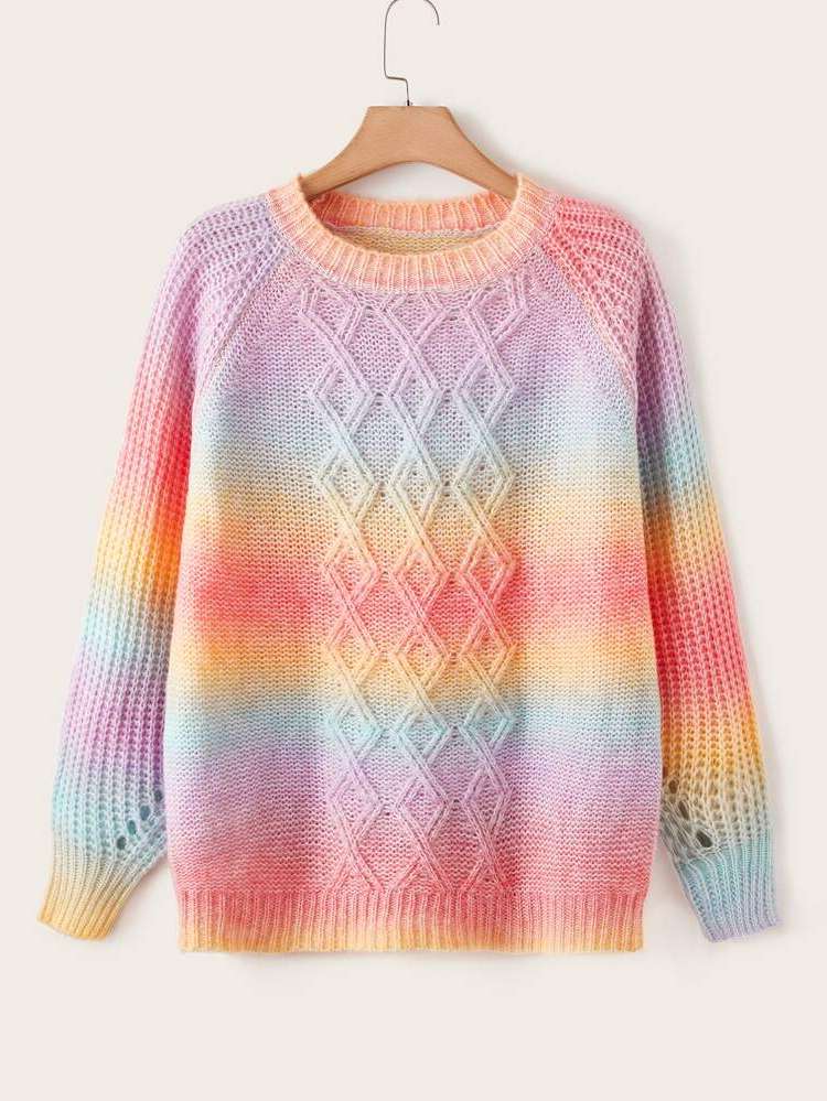  Multicolor Ombre Women Plus Clothing 318