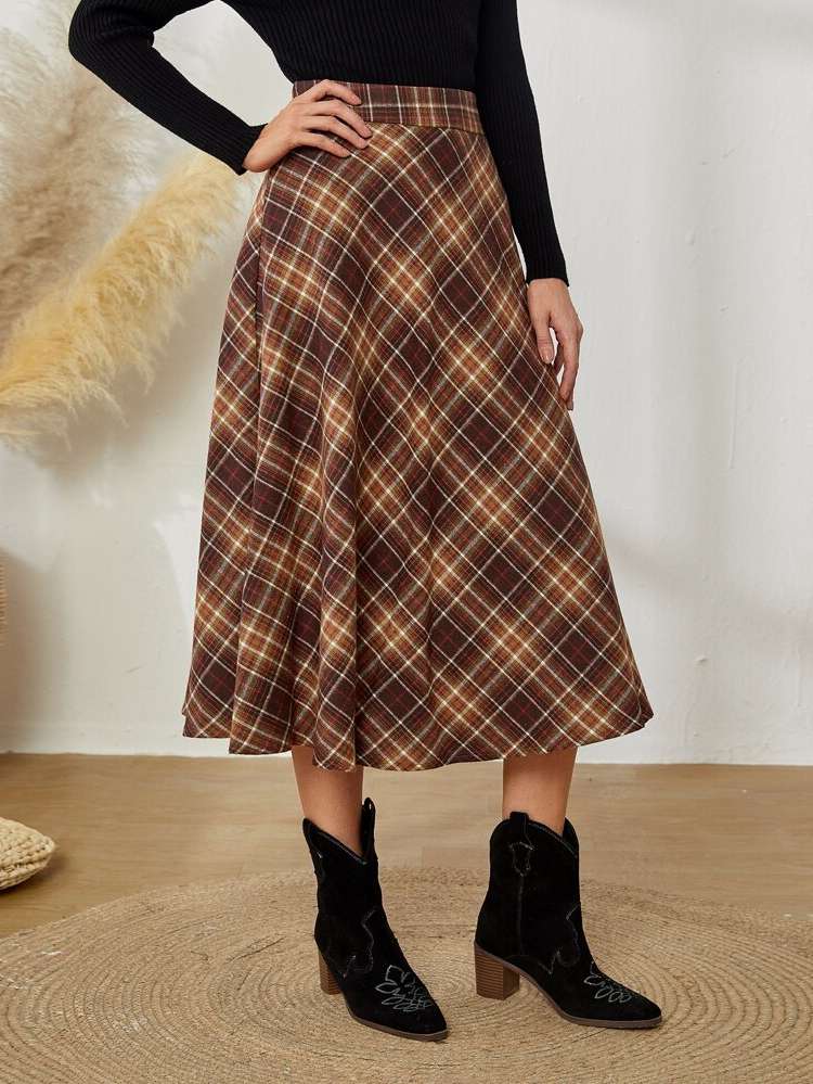  Multicolor Tartan Women Skirts 2037