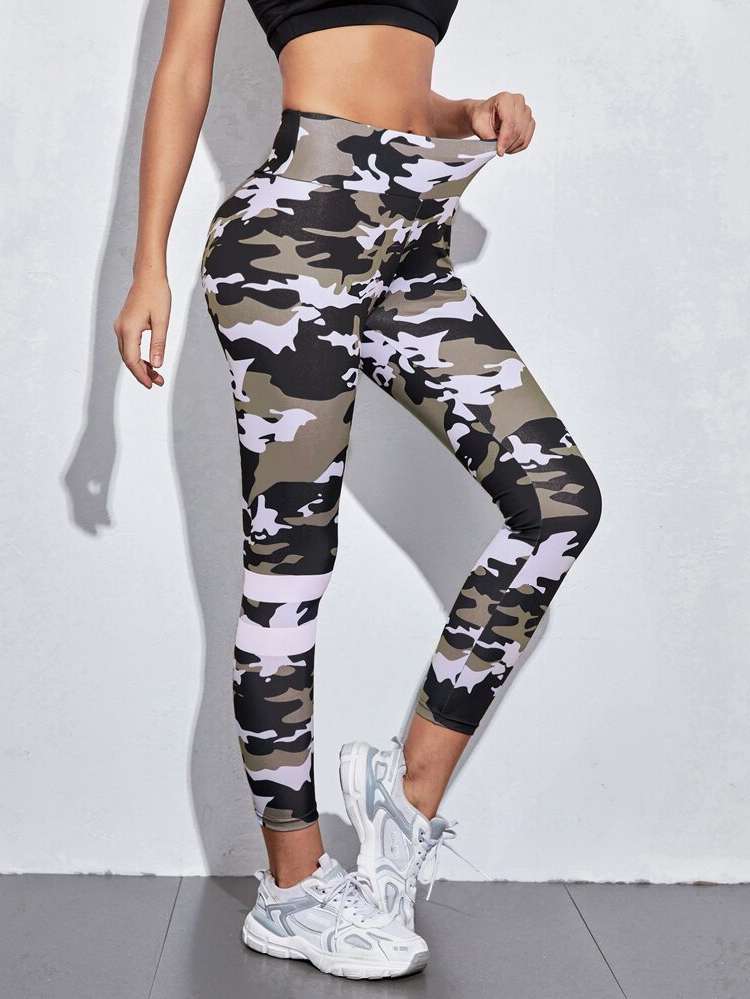 Cropped Camo  Women Activewear 5118