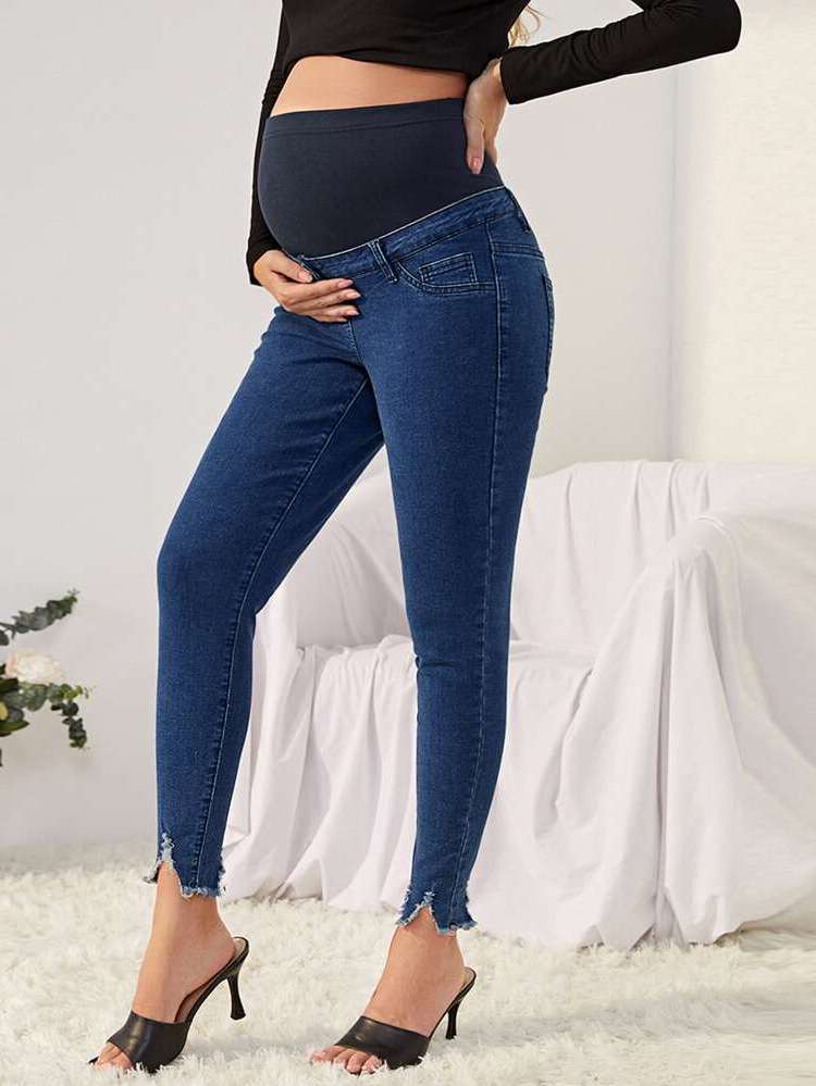  Button Slim Fit Maternity Denim 6652