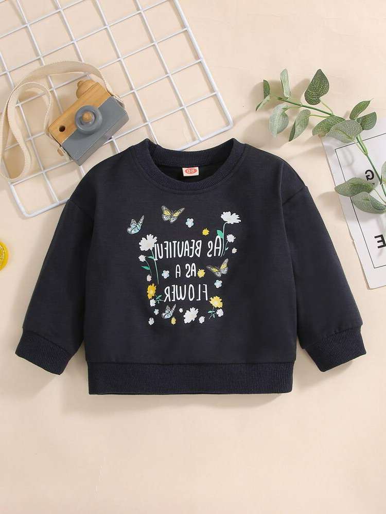 Regular Fit Long Sleeve Floral Regular Baby  Mom 8866