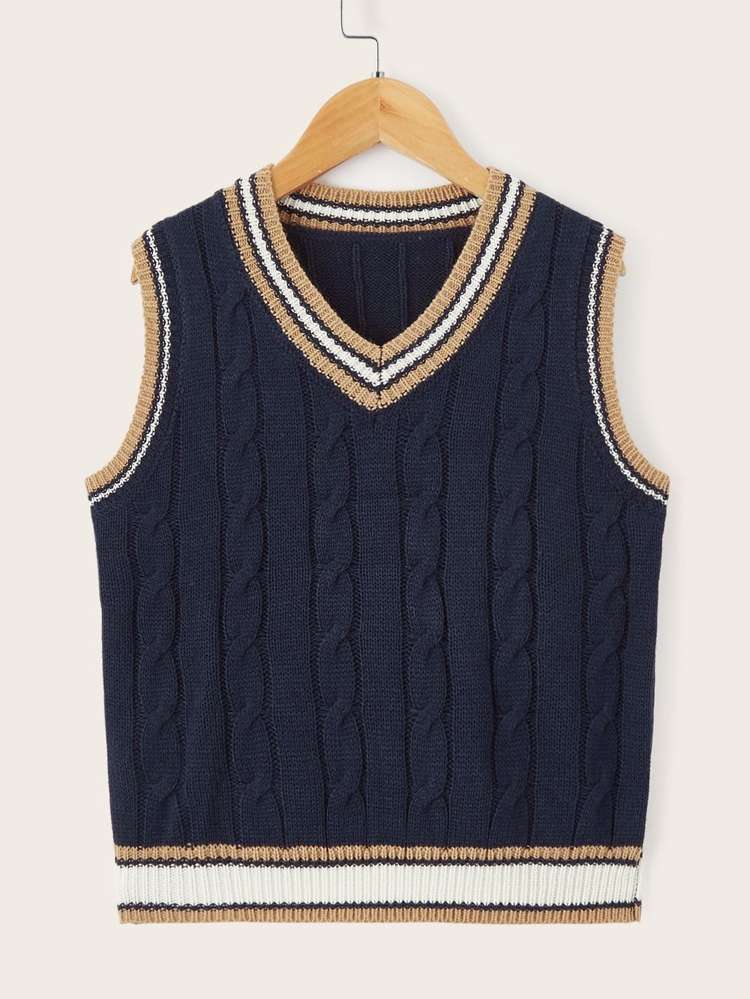  Regular Fit Sleeveless Boys Sweaters 9302