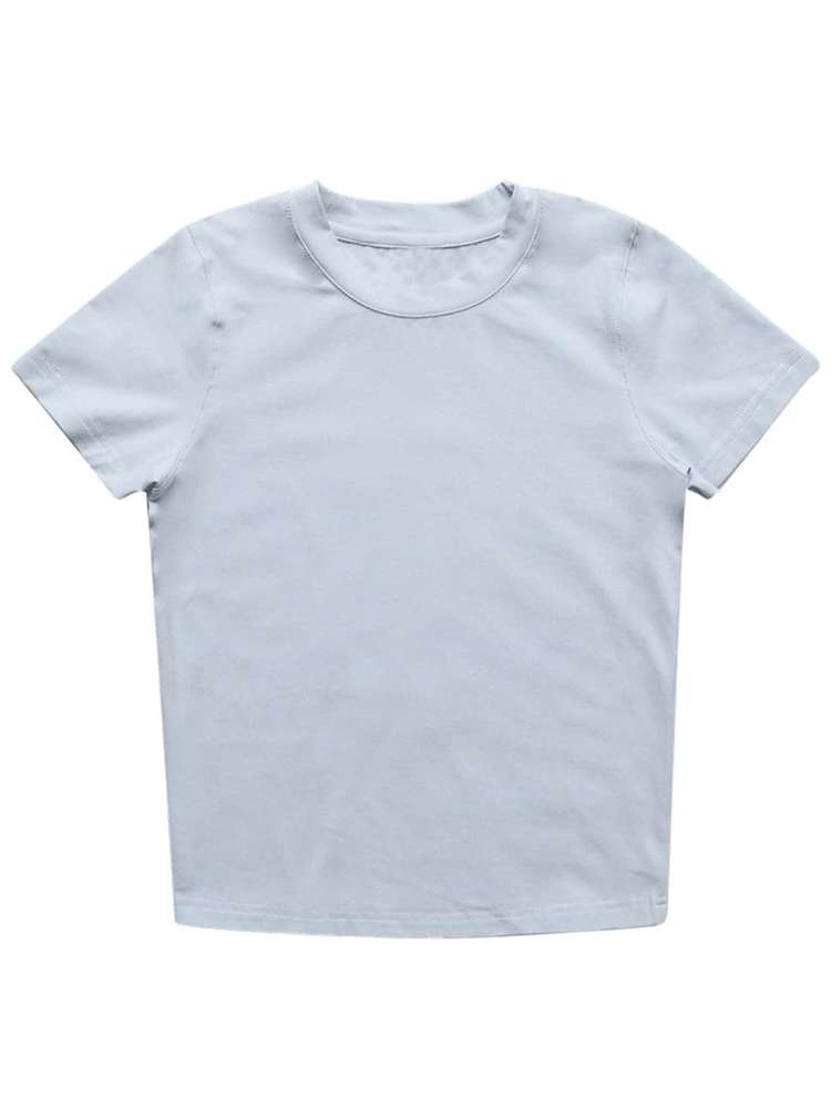 Regular Round Neck Plain Boys T-Shirts 2503