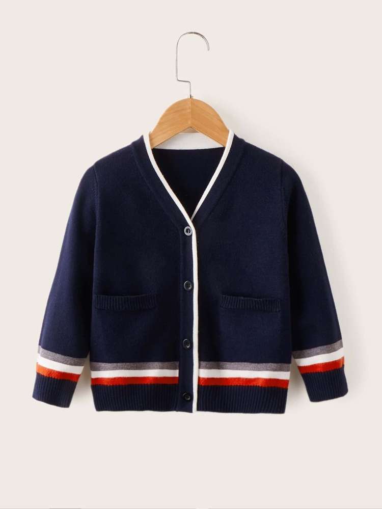  Navy Blue Pocket Preppy Kids Clothing 81