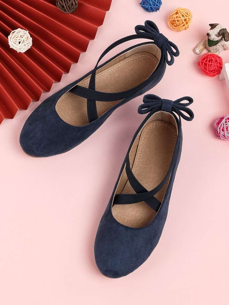  Navy Blue  Kids Flats 259