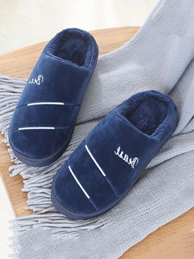  Navy Blue Men Slippers 6420