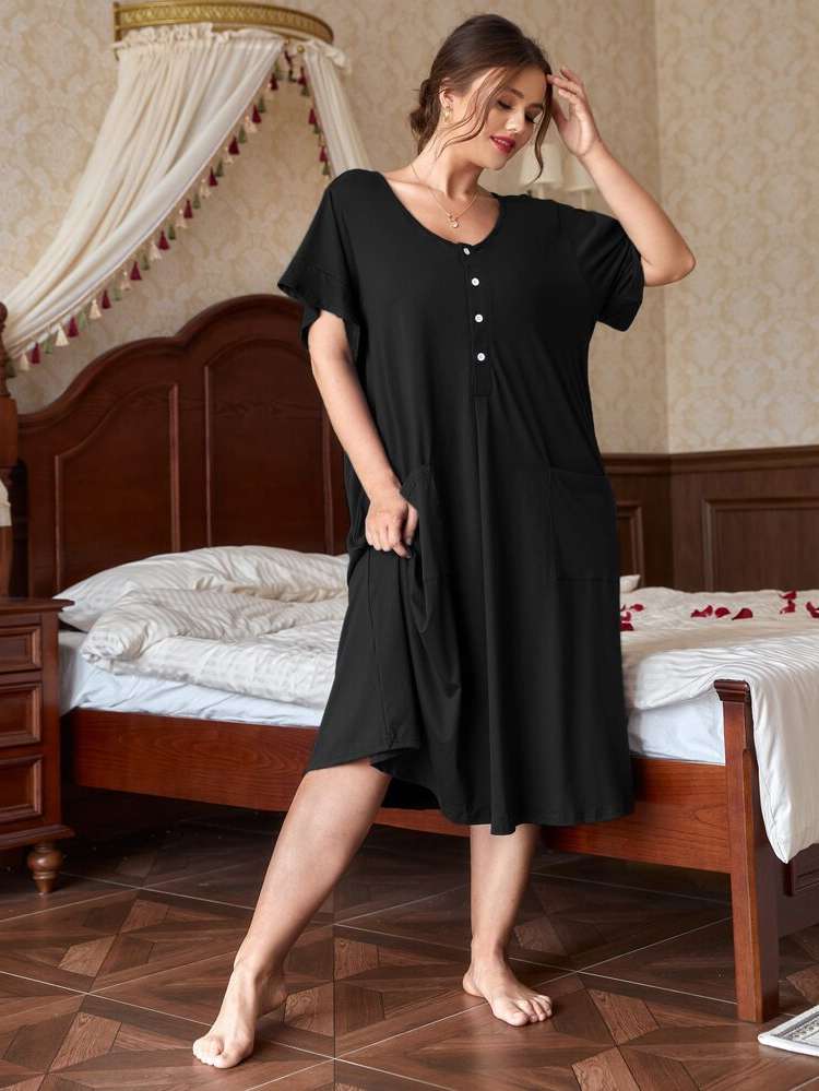   Casual Plus Size Nightgowns  Sleepshirts 2094