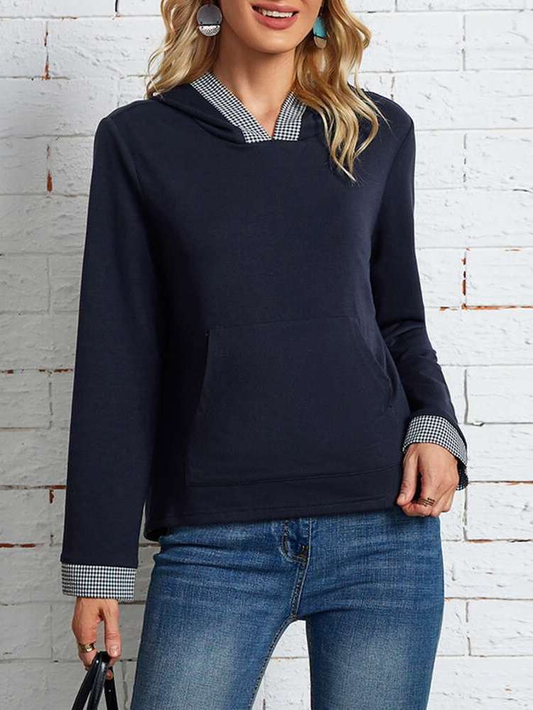  Long Sleeve Hooded Women Sweatshirts 2799