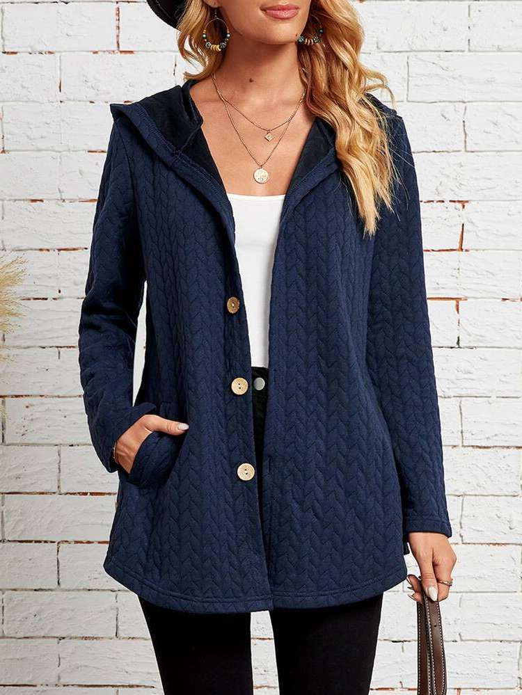  Short Hooded Long Sleeve Women Coats 814