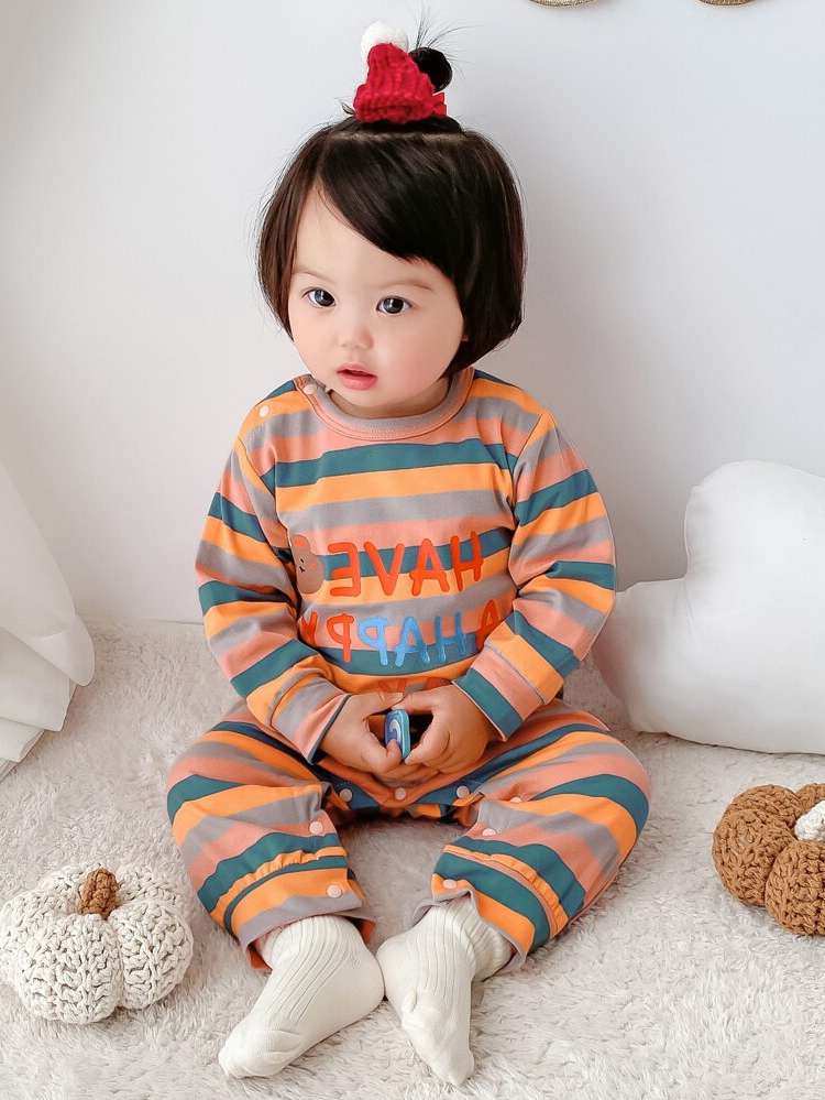  Long Orange Baby Onesies 9984