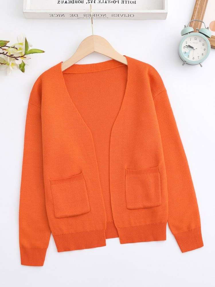  Plain Orange Casual Kids Clothing 5370