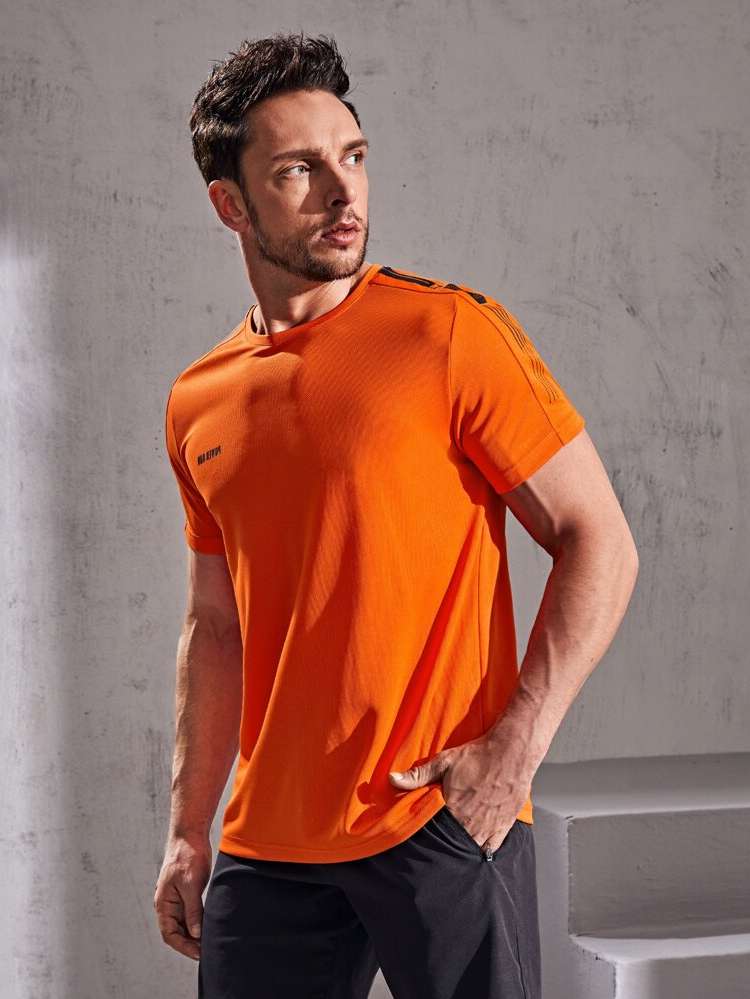 Regular Fit Regular Short Sleeve Sports 758