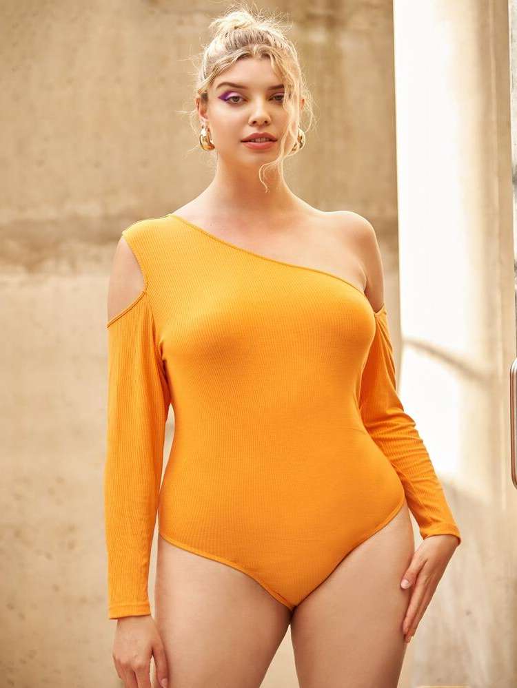  Asymmetrical Neck Casual Plus Size Jumpsuits  Bodysuits 1937