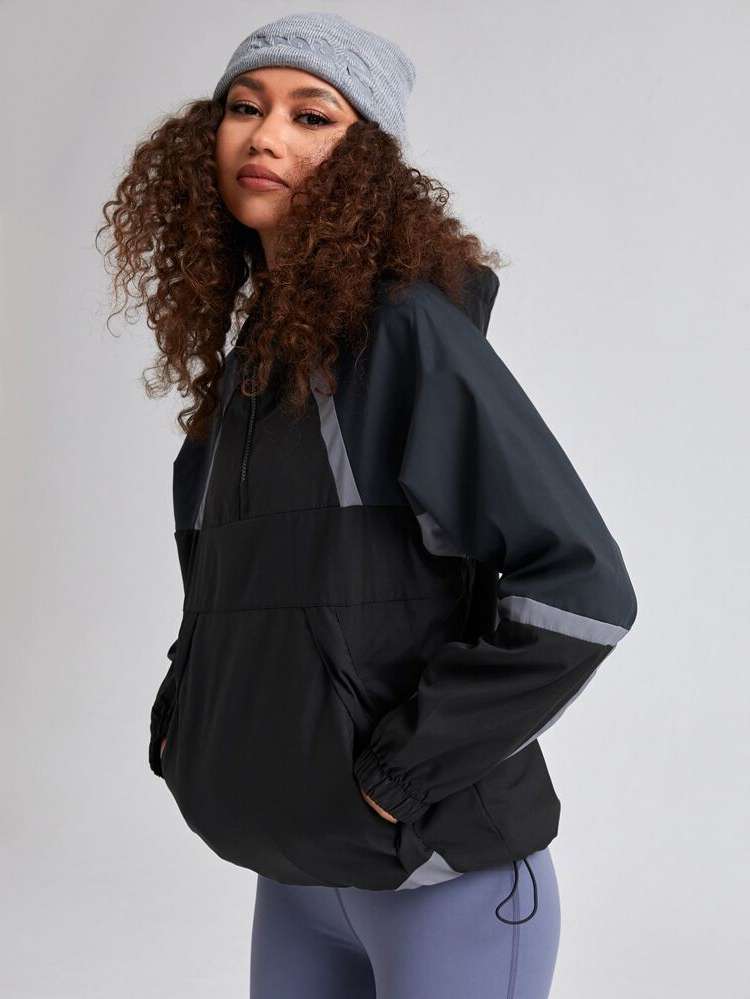  Regular Hooded Women Sports Jackets 6015