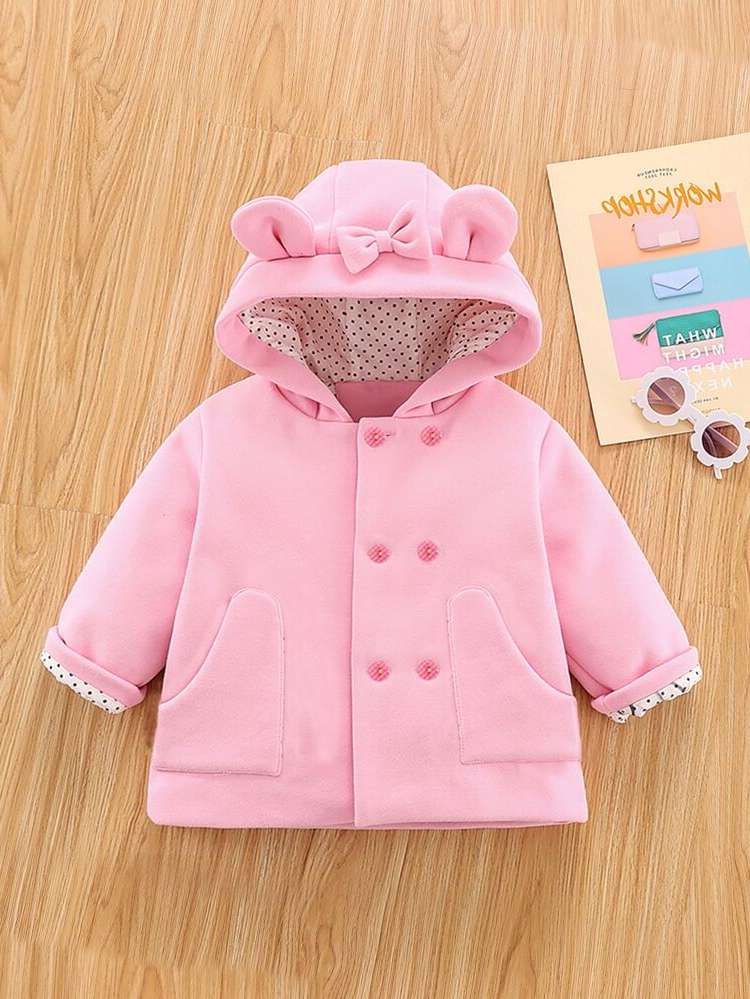 Cute Hooded Long Sleeve Baby Clothing 8602