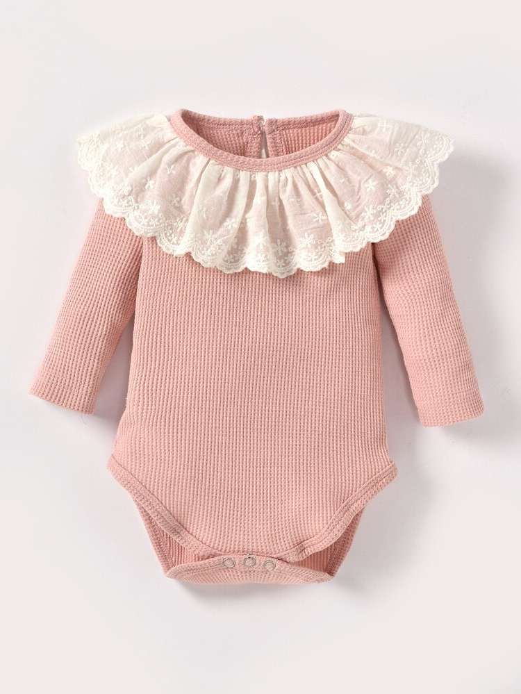  Colorblock Round Neck Long Sleeve Baby Knitwear 3139