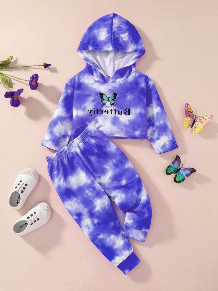 Casual Long Sleeve Regular Fit Hooded Baby Sets 5088