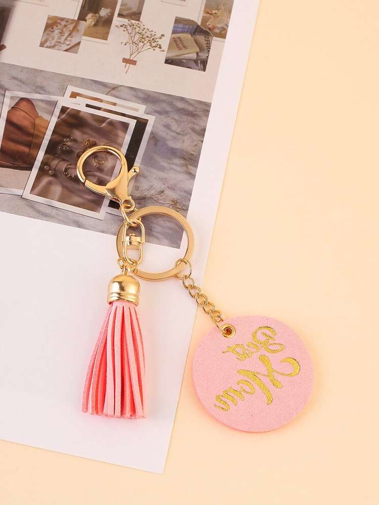 Fashionable Tassel Pink Bag Accessories 740