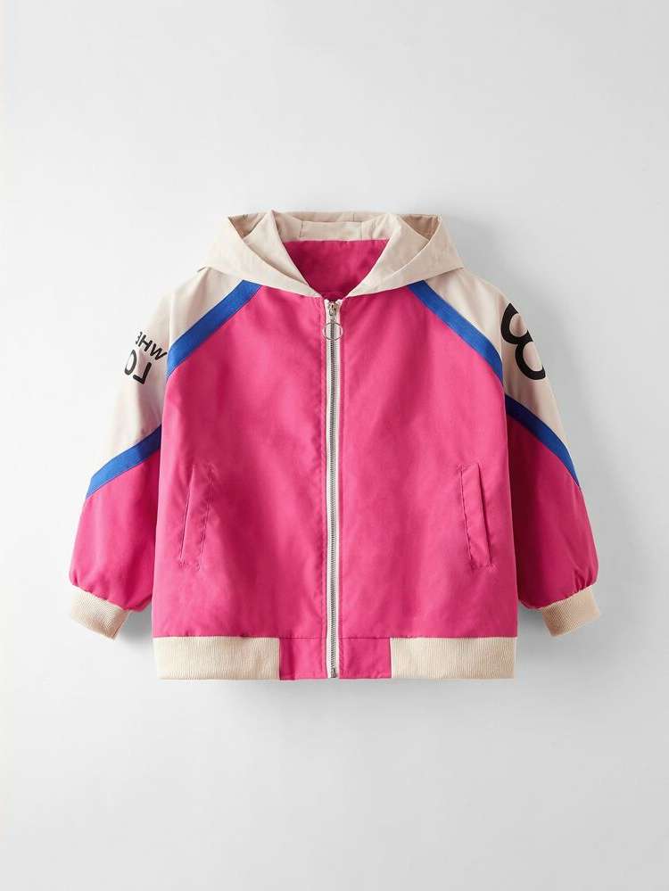  Casual Pocket Hooded Girls Jackets 708