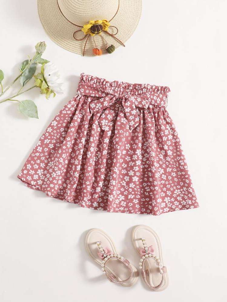 Belted Pink  Kids Clothing 2259