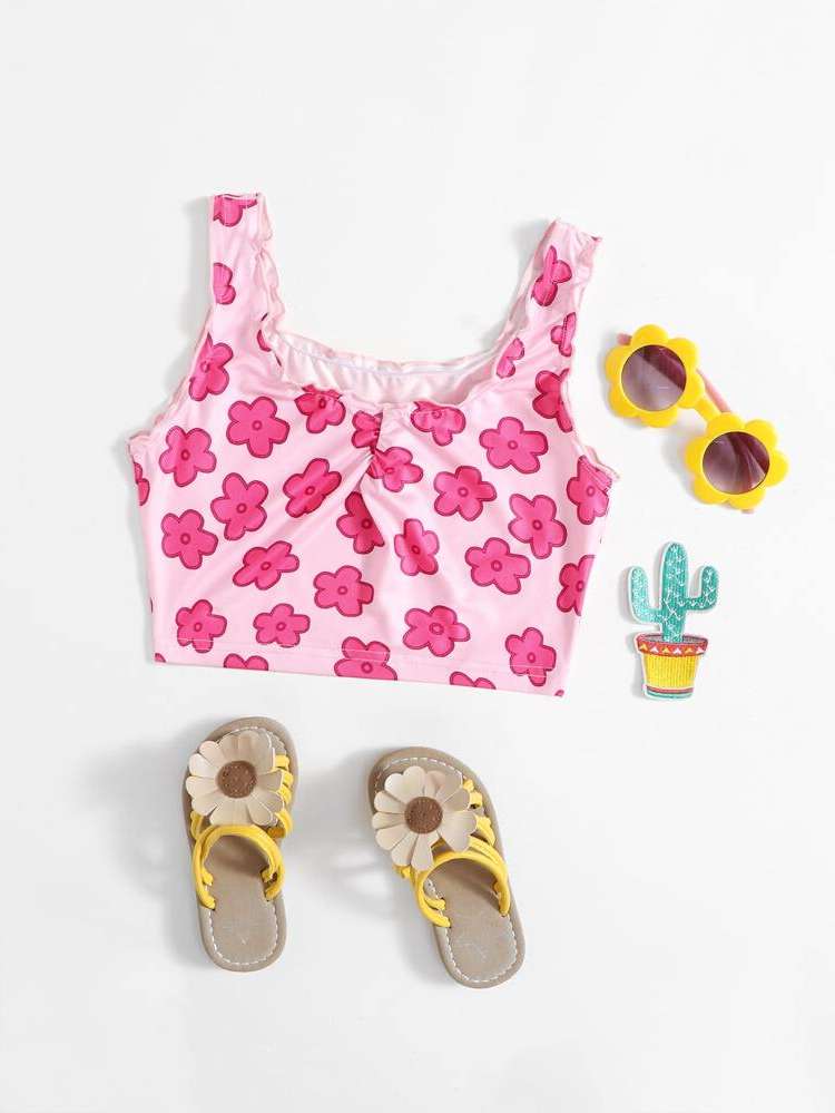 Pink Floral Boho Kids Clothing 1305