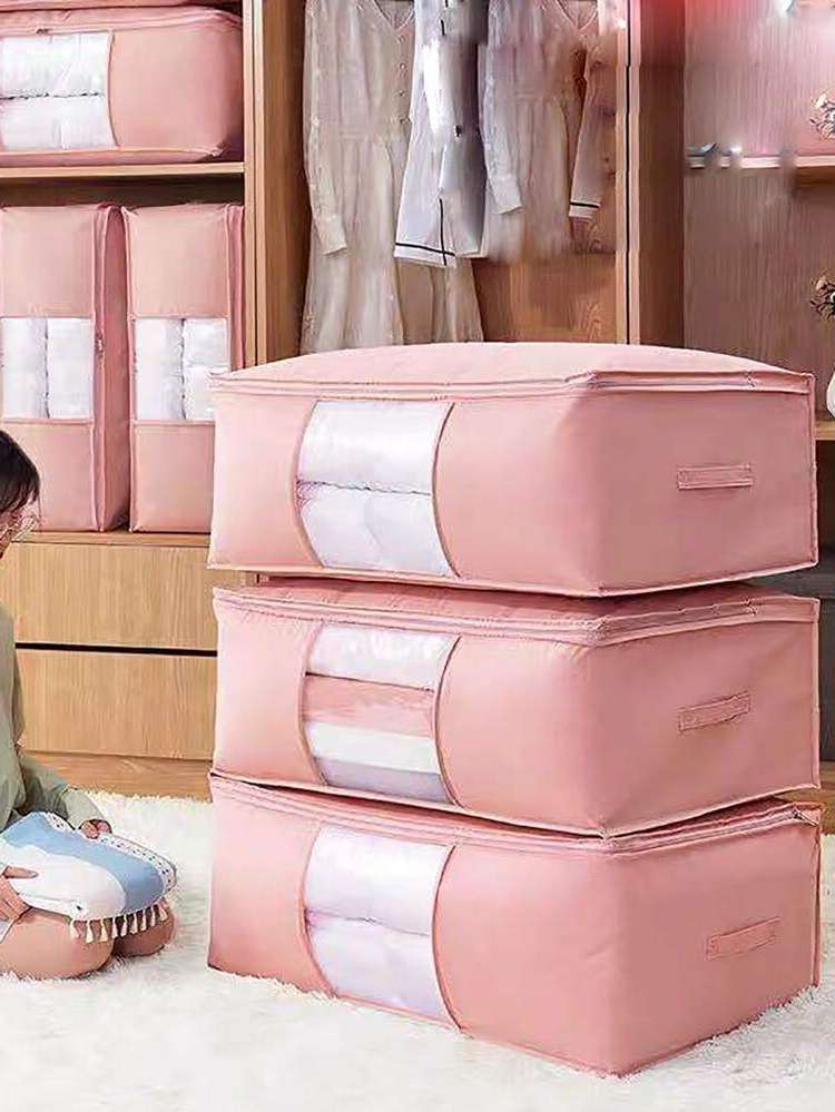  Plain Pink Clothing  Closet Storage 5020