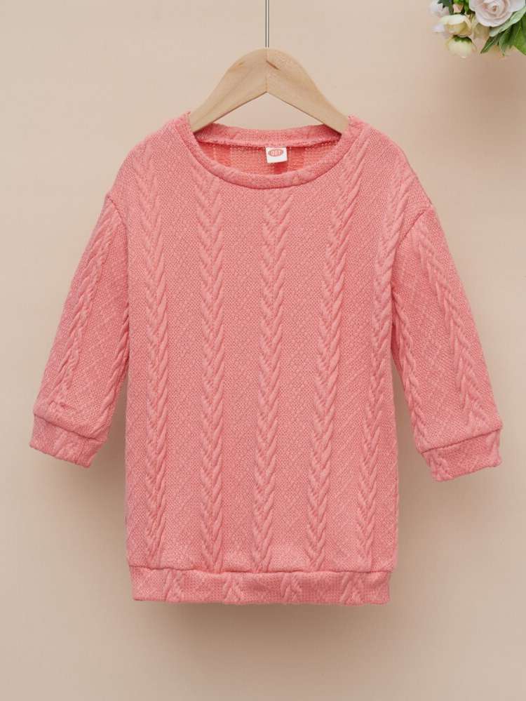  Pink Long Toddler Girls Knitwear 3503