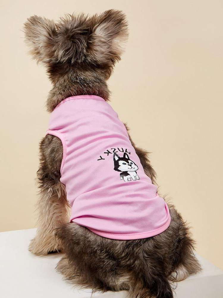  Cartoon Pink Pet Tops 426