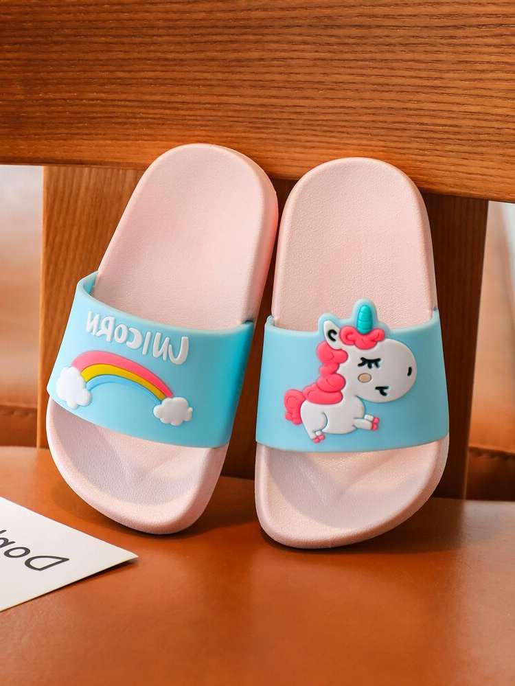 Pink  Cartoon Kids Slippers 1828