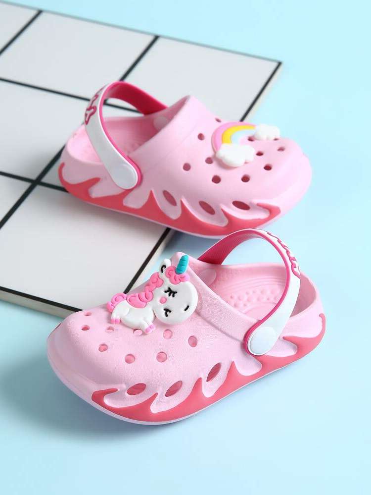   Pink Kids Clogs 5689